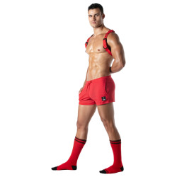 LEADER Short en mesh GI BOOTY Rouge